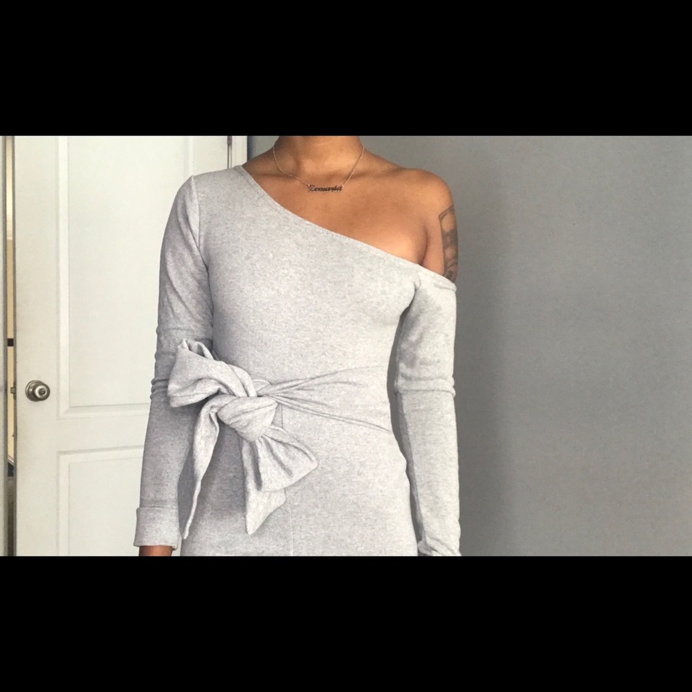 Off the shoulder jump suit